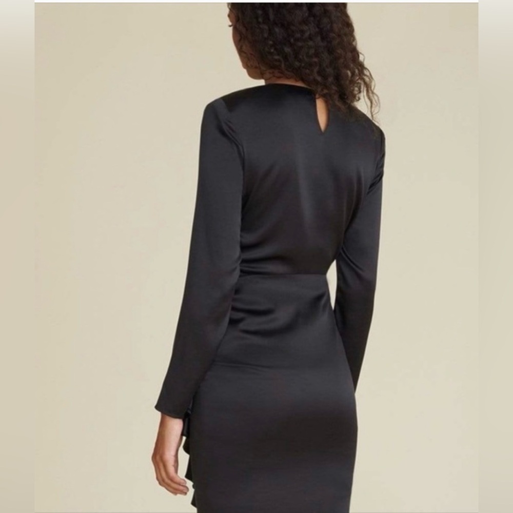 Veronica Beard Rula Ruched Silk Dress - Picture 2 of 14